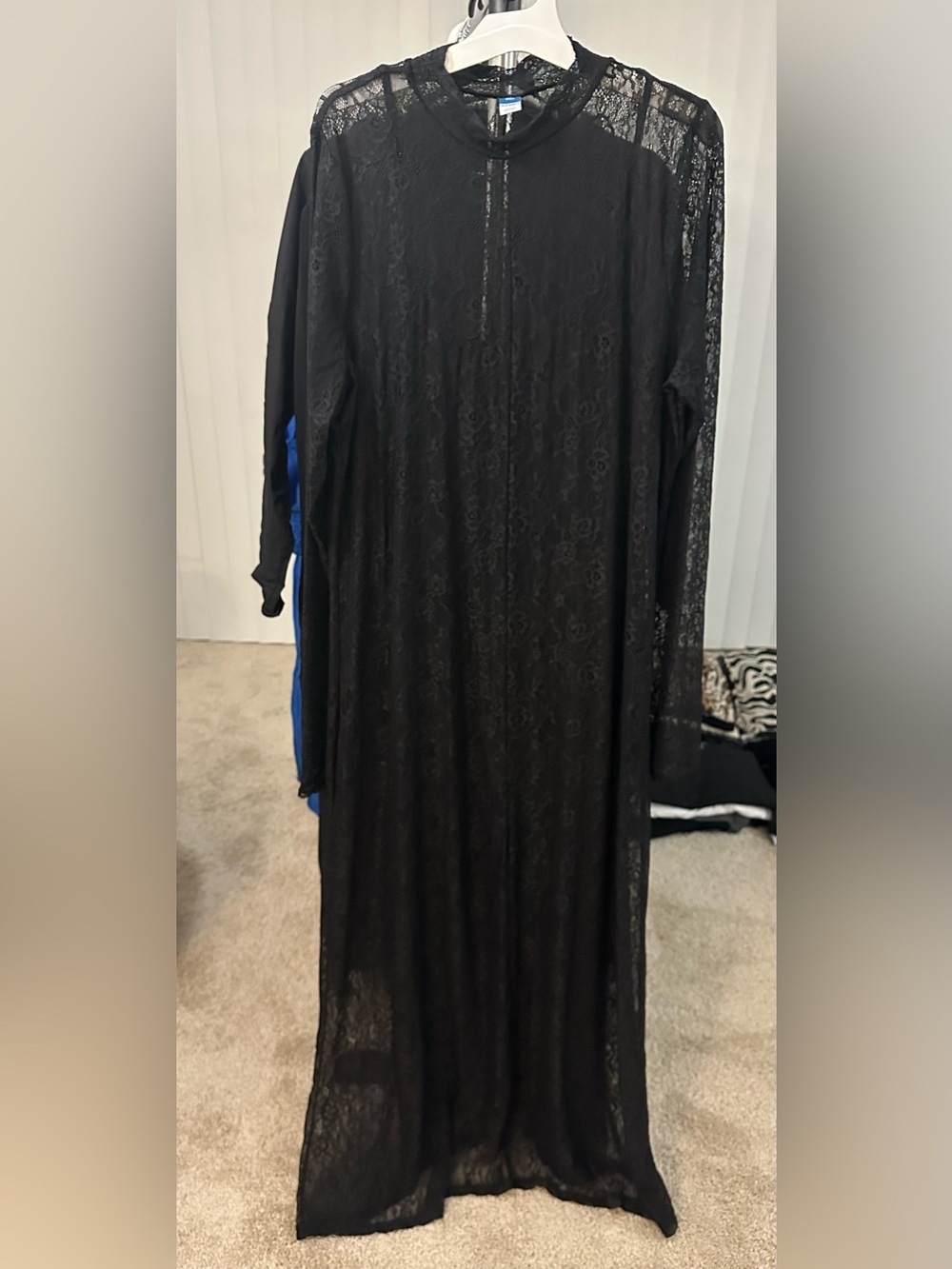 Old Navy Black Lace Maxi Dress